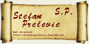 Stefan Prelević vizit kartica